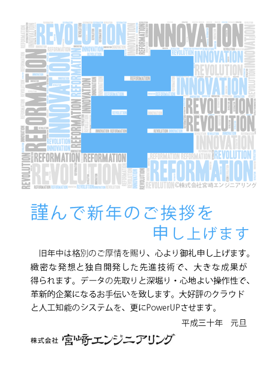 謹んで新年のご挨拶を申し上げます